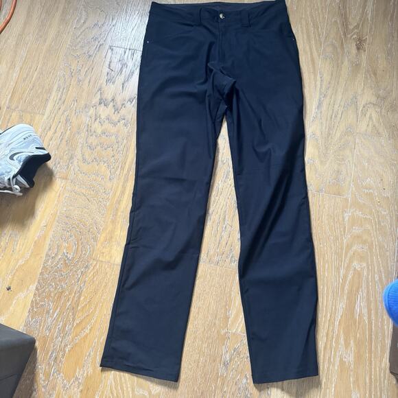 Lululemon Mens ABC Warpstream Black Pants 32x33 (slight Wear On button) - Picture 5 of 14